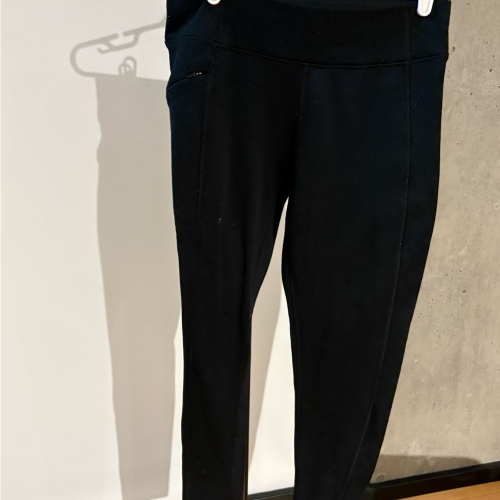 Title Nine Black Fleece Lined Leggings